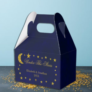 Celestial Night Sky Wedding Favour Boxes