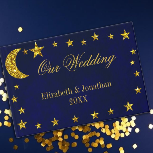 Celestial Night Sky Wedding Guest Book (Creator Uploaded)