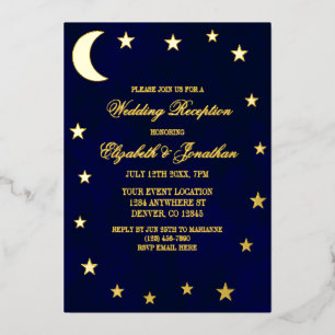 Celestial Night Sky Wedding Reception