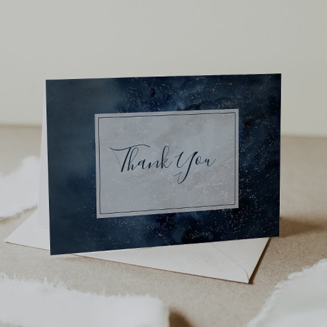 Celestial Night Sky With Frame Thank You Card (Creator Uploaded)