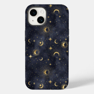 Celestial Night sky with stars sun moon Case-Mate  Case-Mate iPhone 14 Case