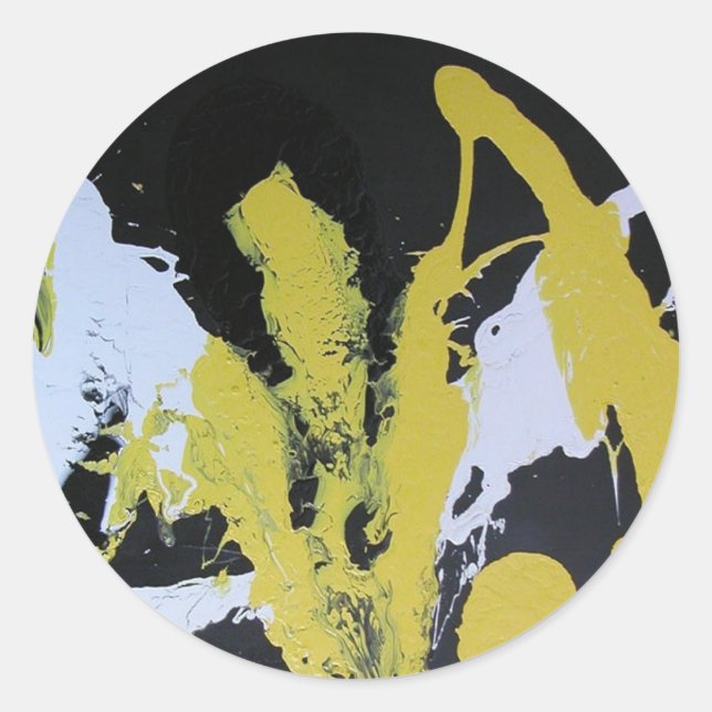 Celestial O Classic Round Sticker (Front)