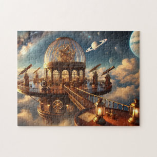 Celestial Observatory Steampunk Star Dome Jigsaw Puzzle