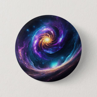 "Celestial Odyssey Print"Button 6 Cm Round Badge