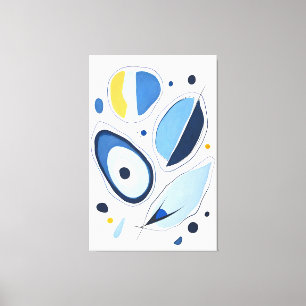 Celestial Orb Odyssey Abstract Canvas Print