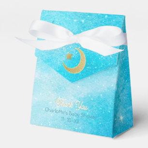 Celestial Over The Moon and Stars Baby Shower Favour Box
