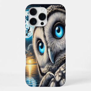 Celestial Owl Under a Moonlit Sky iPhone 16 Pro Max Case