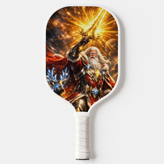 Celestial Paladin of the Eternal Light Pickleball Paddle (“A guardian born of stars and courage.”)