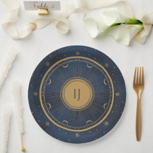 celestial  paper plate