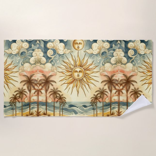 Celestial Paradise Beach Towel (Front)