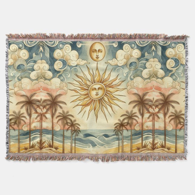 Celestial Paradise Throw Blanket (Front)