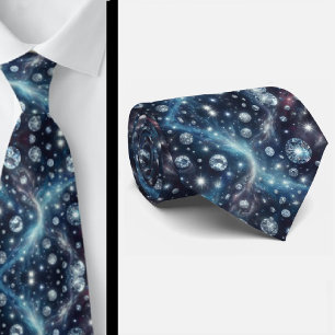 Celestial Pattern Diamond Tie