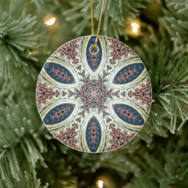 Celestial Petals of Infinity  Ceramic Tree Decoration (Tree)