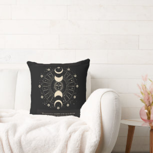 Celestial Phases Throw Pillow