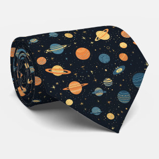 Celestial Planets Tie