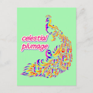 celestial plumage postcard