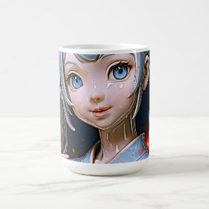Celestial Porcelain Anime Beauty Coffee Mug