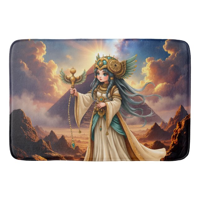 Celestial Priestess of the Golden Pyramid. Bath Mat (Front)