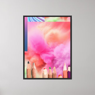 Celestial Prism Nebula Spectrum Canvas Print