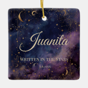 Celestial Quinceañera, custom Ceramic Ornament