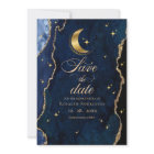 Celestial Quinceanera Stars and Moon Blue
