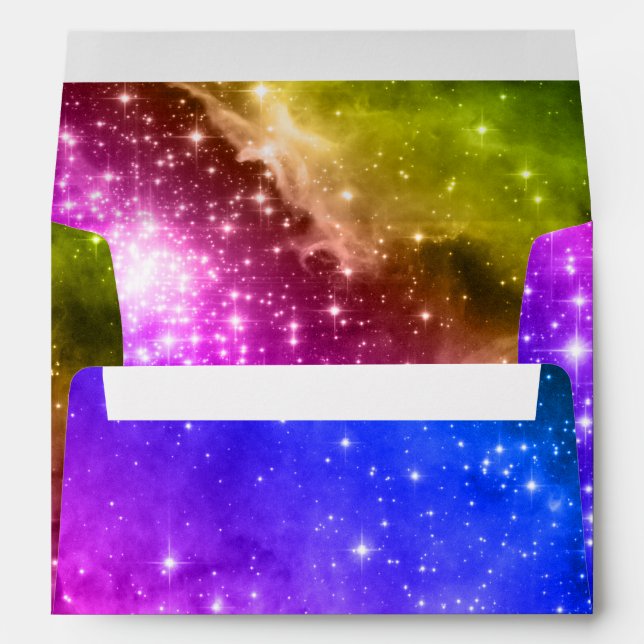 Celestial Rainbow Ombre Envelopes (Back (Bottom))