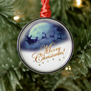 Celestial Reindeer Delight Metal Tree Decoration