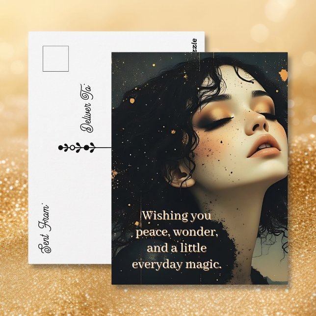 Celestial Reverie / Stardust & Shadows Saying Hi Postcard (Creator Uploaded)