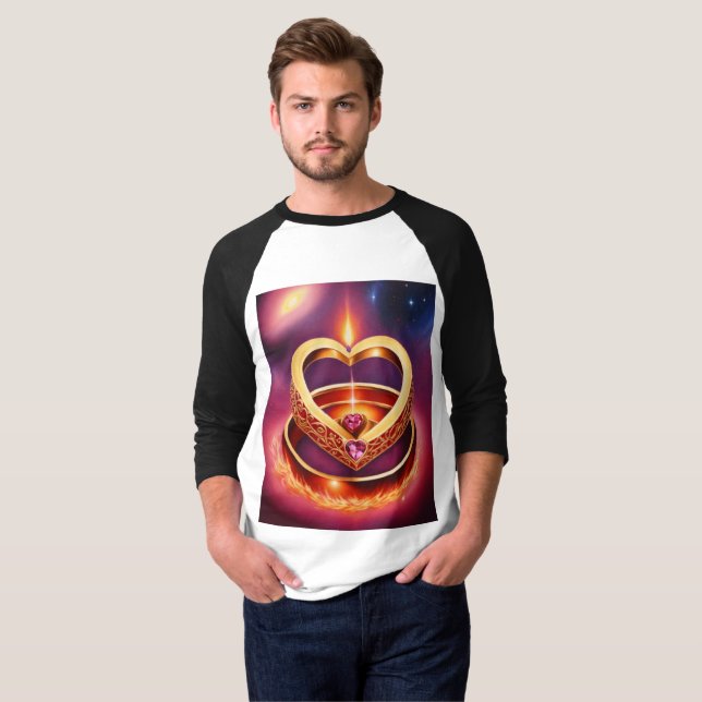 Celestial Romance: Watercolor Dreams T-shirts (Front Full)