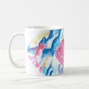 Celestial Rose Design Monogram Mug