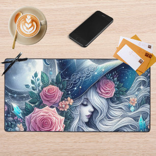 Celestial Rose Witch Dreamscape Desk Mat