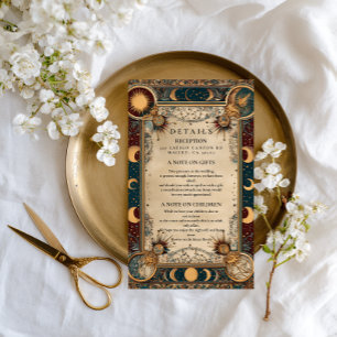 Celestial Royal Baroque Wedding Enclosure Card