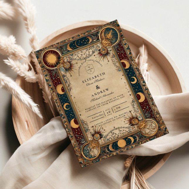 Celestial Royal Baroque Wedding Invitation (Creator Uploaded)