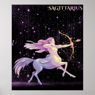 Celestial Sagittarius – Astrology Art Poster