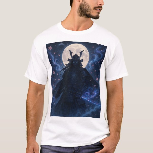 Celestial Samurai T-Shirt | Dark Fantasy Anime War (Front)