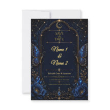 Celestial Sapphire Save the Date Invitation