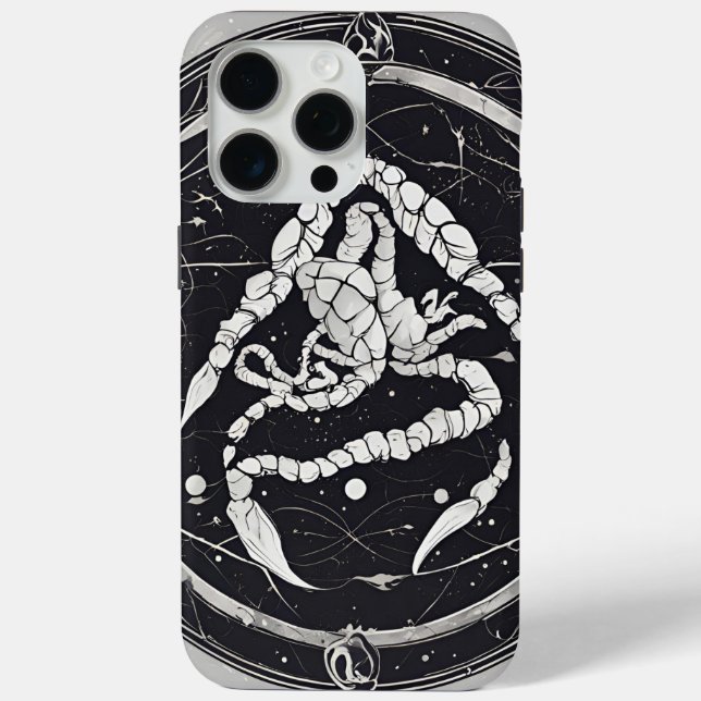 Celestial Scorpio Zodiac Sign Case-Mate iPhone Case (Back)