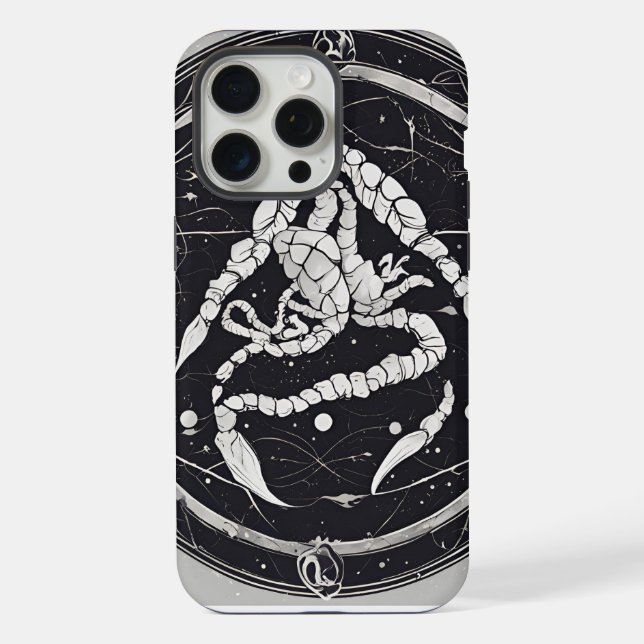 Celestial Scorpio Zodiac Sign iPhone Case (Back)