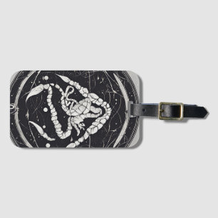 Celestial Scorpio Zodiac Sign Luggage Tag