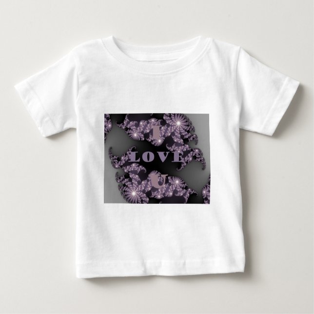 Celestial Sentiments I Love You Galactic Greeting  Baby T-Shirt (Front)
