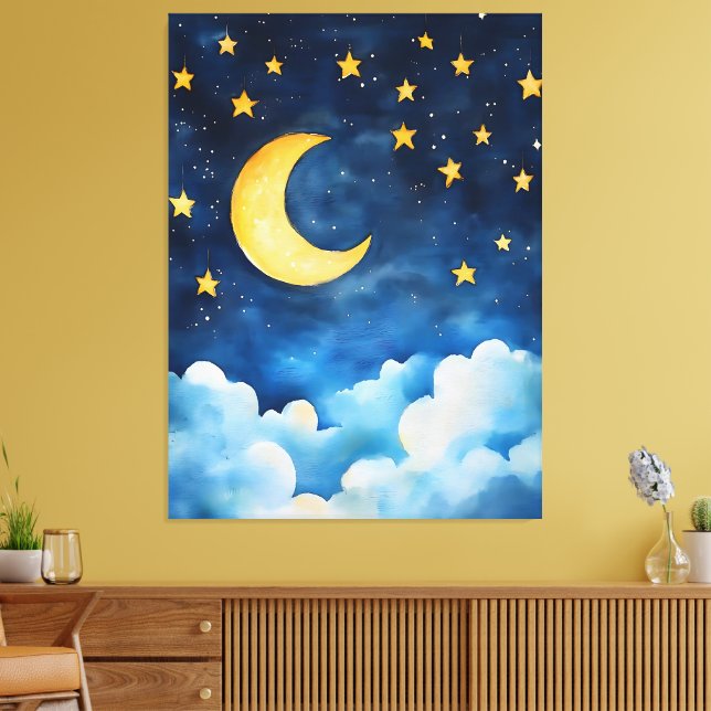 Celestial Serenity Canvas Print (Insitu(LivingRoom))
