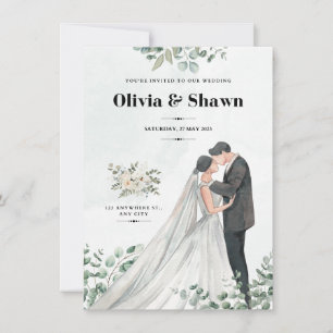 Celestial Serenity Wedding Invitation