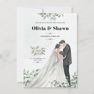 Celestial Serenity Wedding Invitation