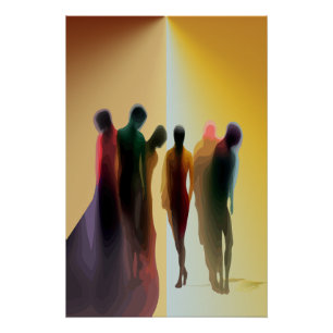 Celestial Shadows: A Soulful Celebration Poster