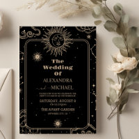 Celestial Shooting Star Moon Wedding