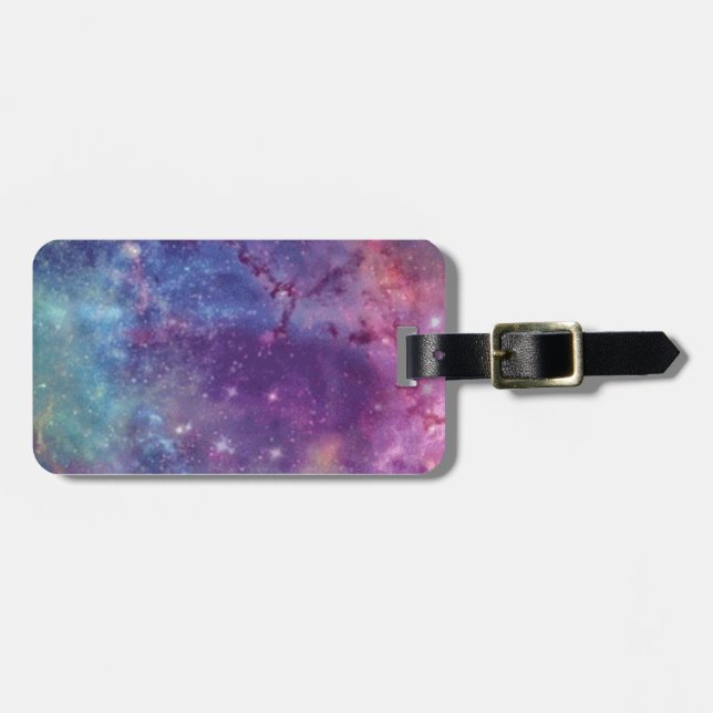 Celestial Sky - Blue & Purple Luggage Tag (Front Horizontal)