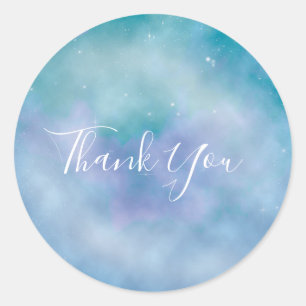 Celestial Sky Galaxy Baby Shower Favour Stickers