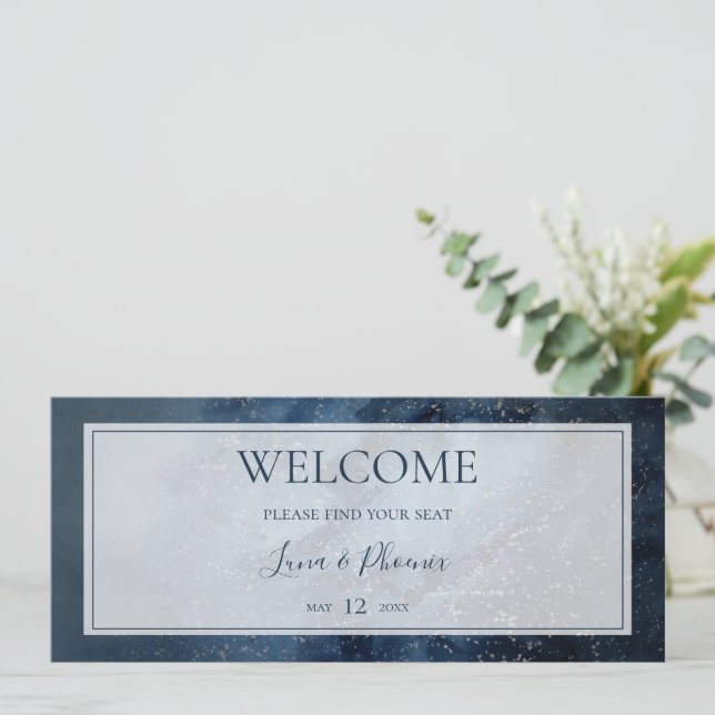 Celestial Sky With Frame Seating Chart Header (Standing Front)