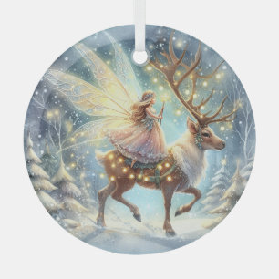Celestial Sleigh Without Reins Glass Tree Decoration