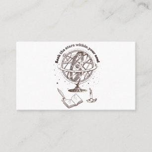 Celestial Soul Wisdom Vintage Armillary Sphere Business Card